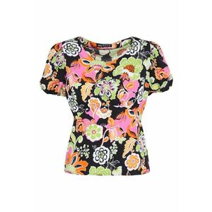 Bluza cu maneca scurta si imprimeu floral imagine