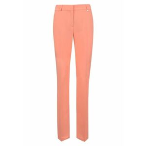 Pantaloni drepti cu pense - Piersica imagine