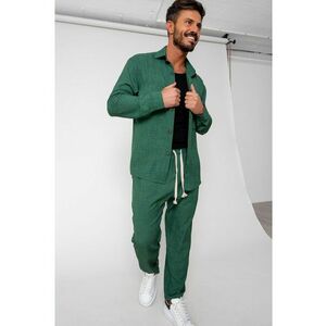 Set camasa si pantalon lung Green 15979 imagine
