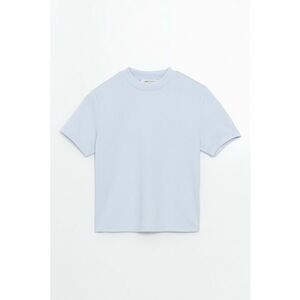 Tricou uni cu decolteu la baza gatului imagine