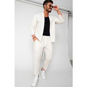 Set Tulum Jacheta tip kimono si pantalon lung Off White 15948 imagine
