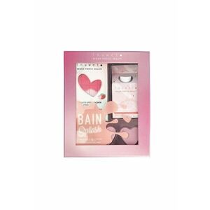 Set cadou Splash Bath - spuma de baie - tableta si inimi efervescente - Strawberry - 4 buc imagine