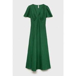 Rochie midi din amestec de in imagine