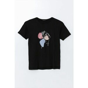 Tricou din bumbac cu imprimeu grafic imagine