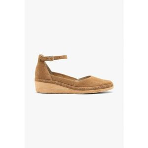 Pantofi wedge din piele intoarsa imagine