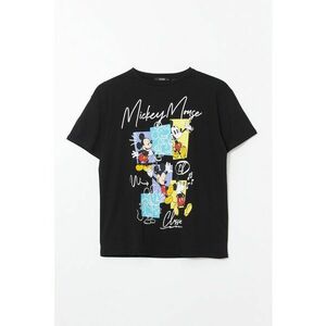 Tricou din bumbac cu imprimeu Mickey Mouse imagine