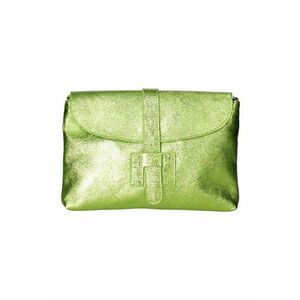 Geanta plic din piele cu bareta detasabila - Verde lime imagine