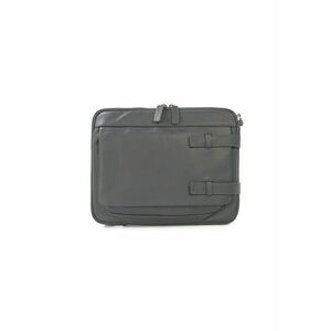 Geanta messenger unisex din piele cu fermoar - Grayed Jade imagine