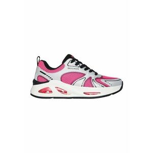 Pantofi sport cu talpa wedge si segmente din piele ecologica si material textil Uno Ego Wedge imagine
