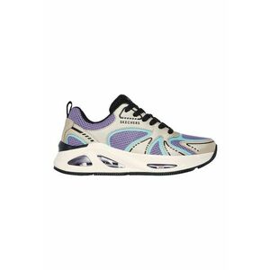 Pantofi sport cu talpa wedge si segmente din piele ecologica si material textil Uno Ego Wedge imagine