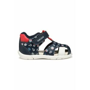 Sandale cu velcro de piele ecologica cu model imagine