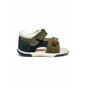 Sandale cu velcro si garnituri de piele intoarsa imagine