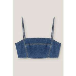 Top crop din denim imagine