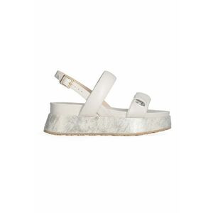 Sandale wedge din piele ecoologica imagine