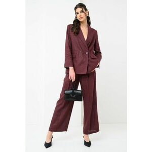 Pantaloni drepti din amestec de in imagine