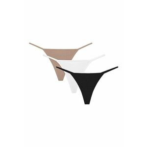 Set de chiloti tanga din amestec de bumbac - 3 Perechi imagine