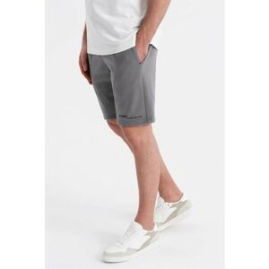 Pantaloni scurti slim fit din amestec de bumbac imagine