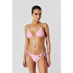 Sutien de baie cu cupe triunghiulare si model imagine