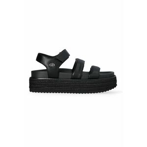 Sandale flatform din piele ecologica imagine
