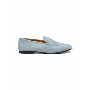 Pantofi loafer de piele intoarsa cu varf rotund imagine