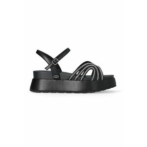 Sandale wedge din piele ecoologica imagine