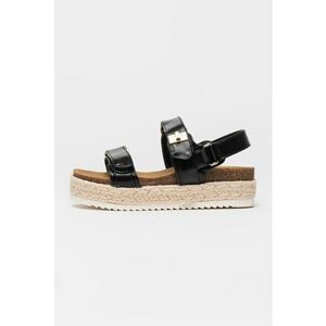 Sandale din piele ecologica cu talpa flatform imagine