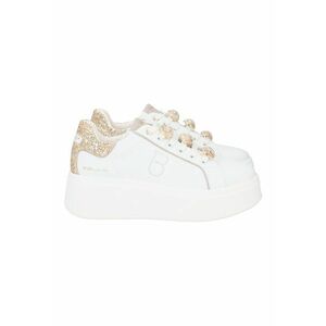Pantofi sport flatform din piele cu paiete imagine