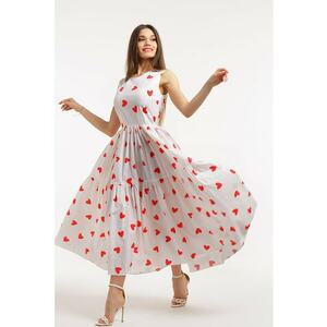 Rochie fara maneci cu buzunare laterale imagine