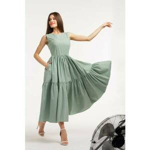 Rochie fara maneci cu buzunare laterale imagine