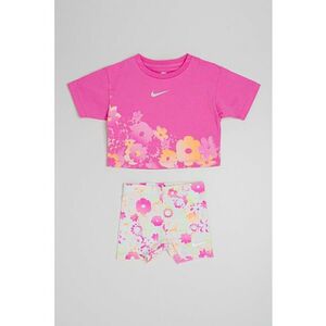 Set de tricou cu model si colanti scurti - 2 piese imagine