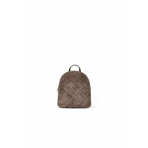Rucsac de piele ecologica cu segment de blana sintetica imagine