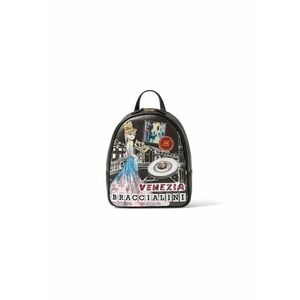 Rucsac de piele ecologica cu model grafic imagine