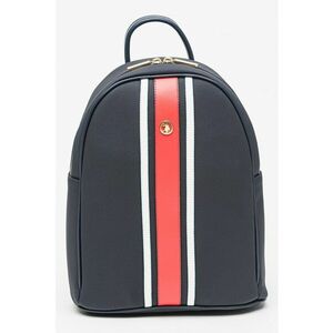 Rucsac cu aspect texturat - Rosu - Alb - Albastru marin imagine