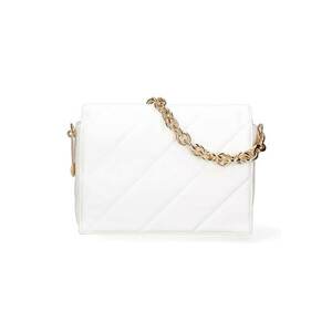 Geanta crossbody de piele ecologica cu bareta lant - Piersica imagine