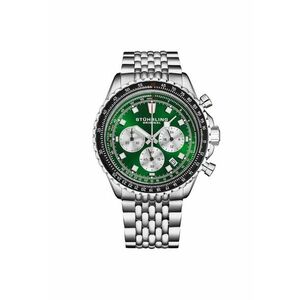 Ceas cronograf din inox Raceway - argintiu imagine