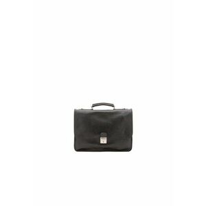 Geanta messenger unisex de piele - Caramel imagine