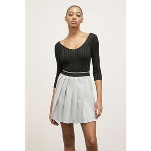 Pulover slim fit cu aspect stralucitor imagine