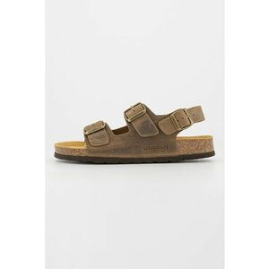 Sandale slingback de piele cu catarama imagine