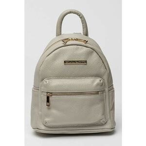 Rucsac de piele cu buzunar frontal cu fermoar imagine
