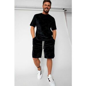 Set Velvet tricou si pantalon scurt Black 15926 imagine