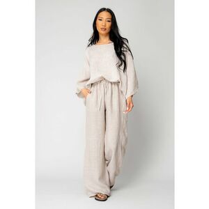 Set Kalie Bluza si Pantalon lung 100% IN Beige 15889 imagine