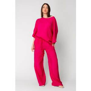 Set Kalie Bluza si Pantalon lung 100% IN Magenta 15887 imagine