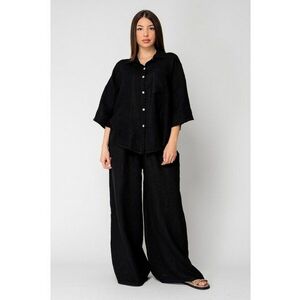 Set Camasa si Pantalon din 100% in Black 16136 imagine