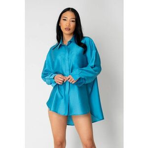 Camasa cu maneca lunga Turquoise 15516 imagine