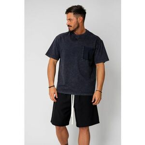 Tricou fake poket Black 16042 imagine