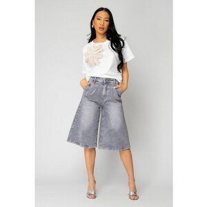 Blugi Elastici Largi 3/4 Light Grey 15965 imagine
