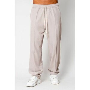 Pantalon lung cu snur Taupe 15997 imagine