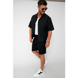 Set Sole camasa si pantalon scurt Black 16553 imagine