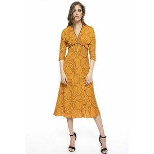 Rochie cu model si maneci medii imagine