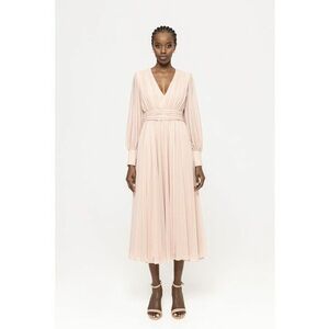 Rochie midi cu croiala A si strasuri imagine